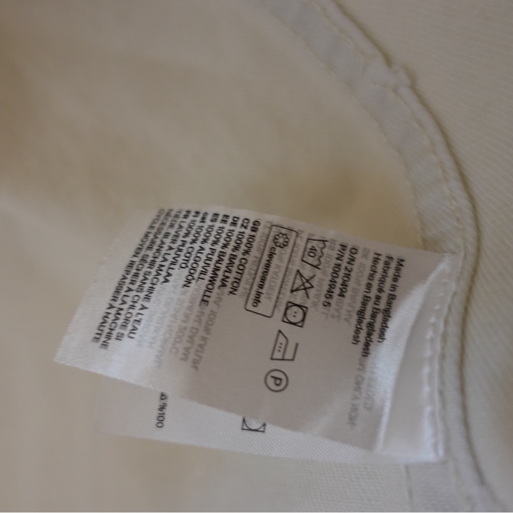 H&M White Jeans Men's Jacket - Picture 4 of 6